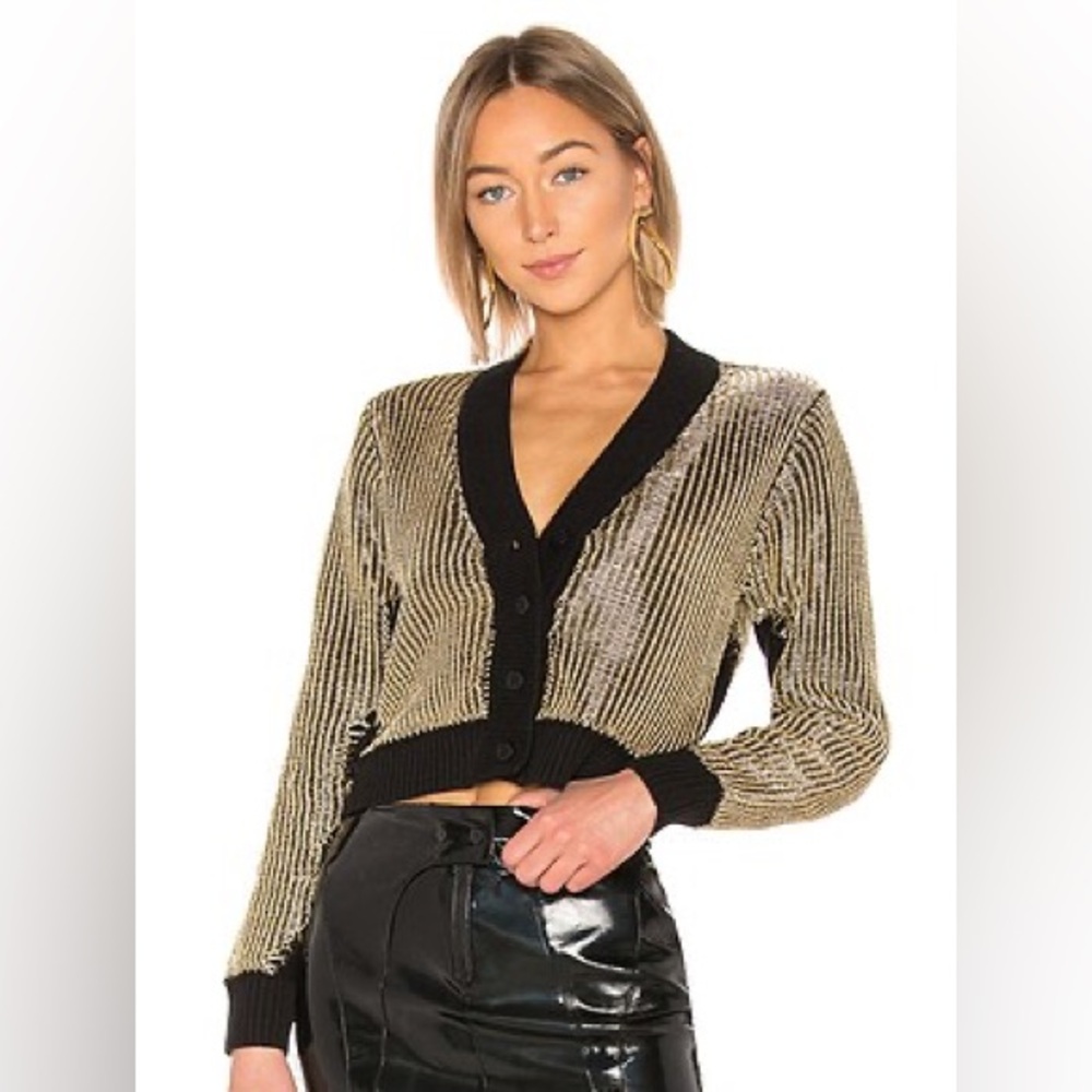 RTA Gold and Black Cardigan
